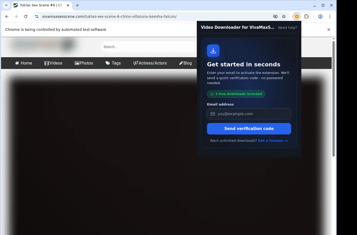 Vivamaxsexscene Video Downloader browser extension screenshot 5
